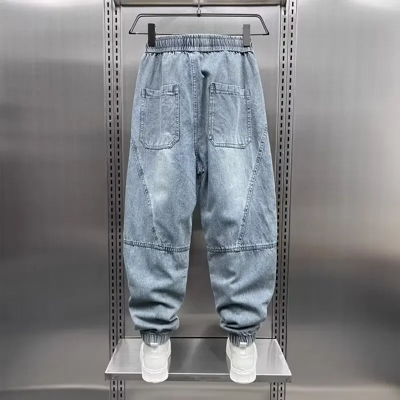 Denim Jogger - Baggy - Elastische Taille - Jogger Jeans - Herrenhosen