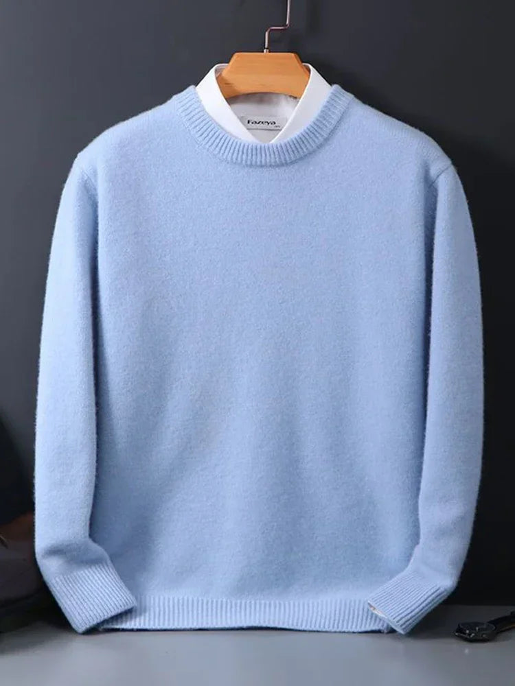 Strickpullover – Rundhalsausschnitt – Winter – Strickpullover – Herren-Strickmode