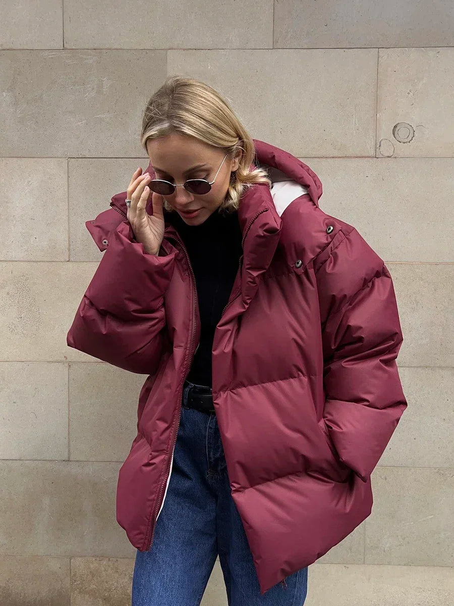 Daunenjacke | Oversized | Gesteppt | Daunenjacke | Wintermantel für Frauen