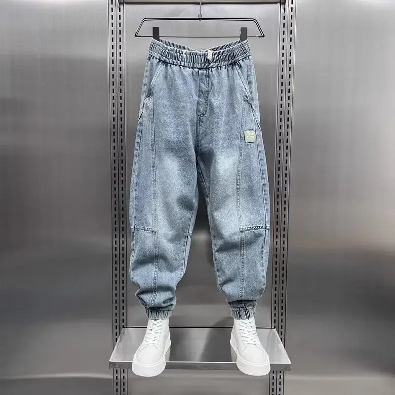 Denim Jogger - Baggy - Elastische Taille - Jogger Jeans - Herrenhosen