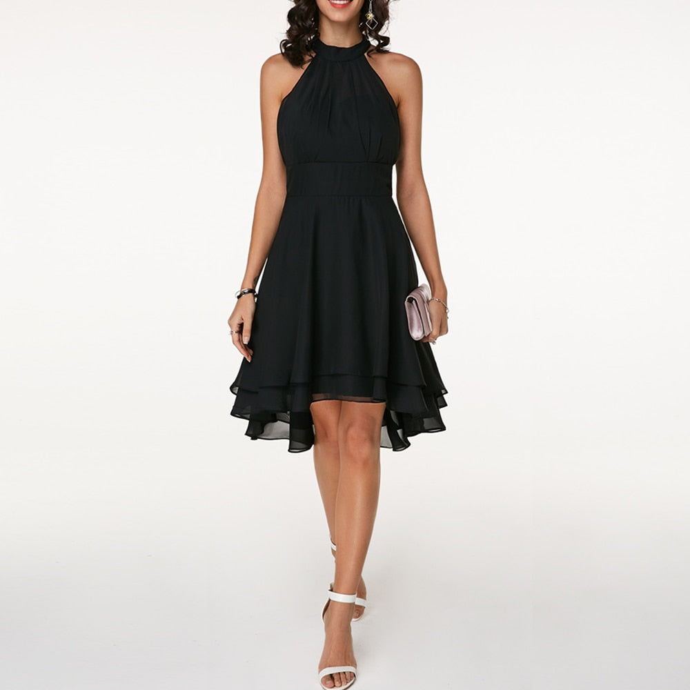 Partykleid | Neckholder | Ärmellos | Cocktailkleid | Elegantes Kleid