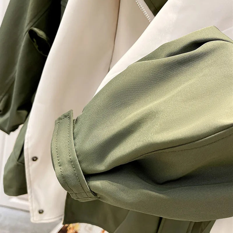 Parka-Jacke – mit Kapuze – Oversized – Herbstjacke – Damenjacke