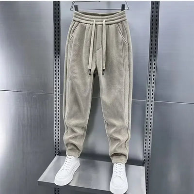 Cordhose – Herrenhose mit elastischem Bund, lockerer Passform und weiten Beinen