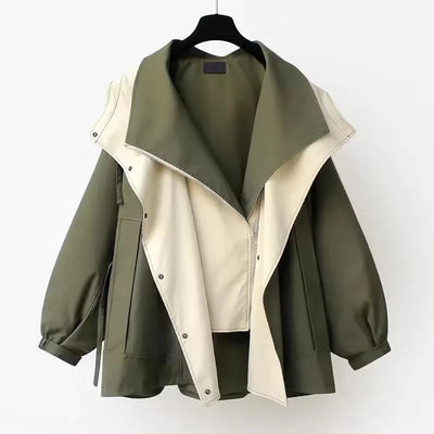 Parka-Jacke – mit Kapuze – Oversized – Herbstjacke – Damenjacke