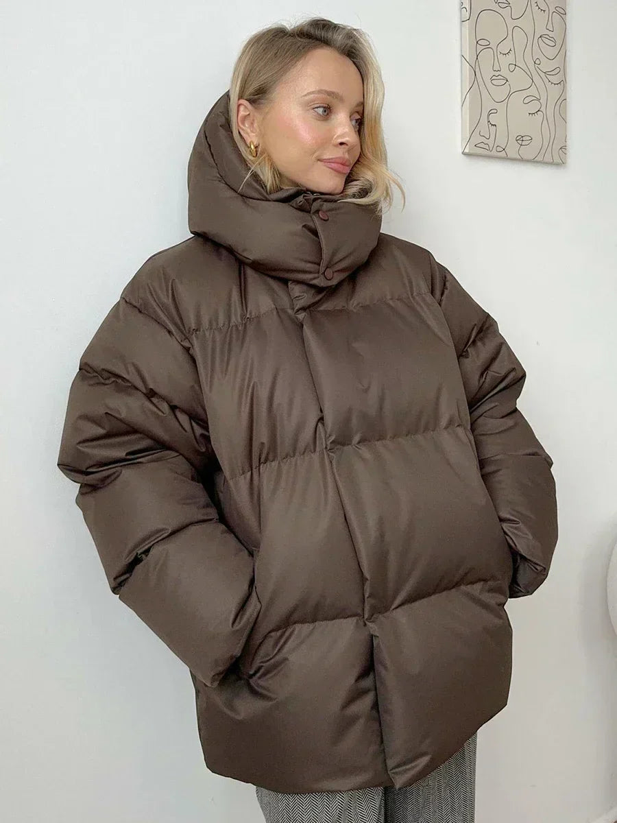 Daunenjacke | Oversized | Gesteppt | Daunenjacke | Wintermantel für Frauen