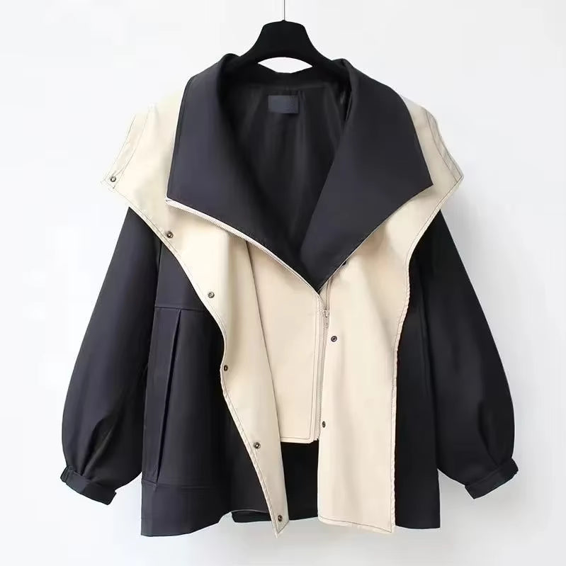 Parka-Jacke – mit Kapuze – Oversized – Herbstjacke – Damenjacke