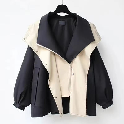 Parka-Jacke – mit Kapuze – Oversized – Herbstjacke – Damenjacke