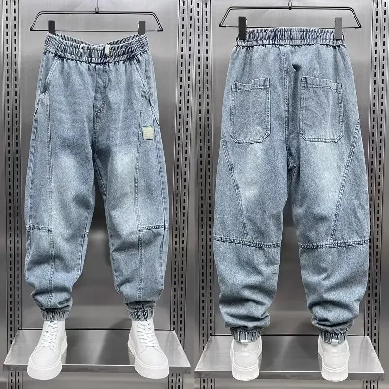 Denim Jogger - Baggy - Elastische Taille - Jogger Jeans - Herrenhosen