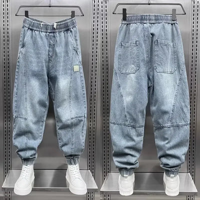 Denim Jogger - Baggy - Elastische Taille - Jogger Jeans - Herrenhosen