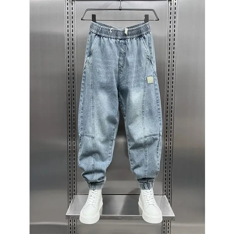 Denim Jogger - Baggy - Elastische Taille - Jogger Jeans - Herrenhosen