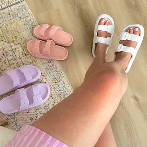 Sandalen Damen | Plateau mit Schnalle | Sommer Leicht-Fashion Peak