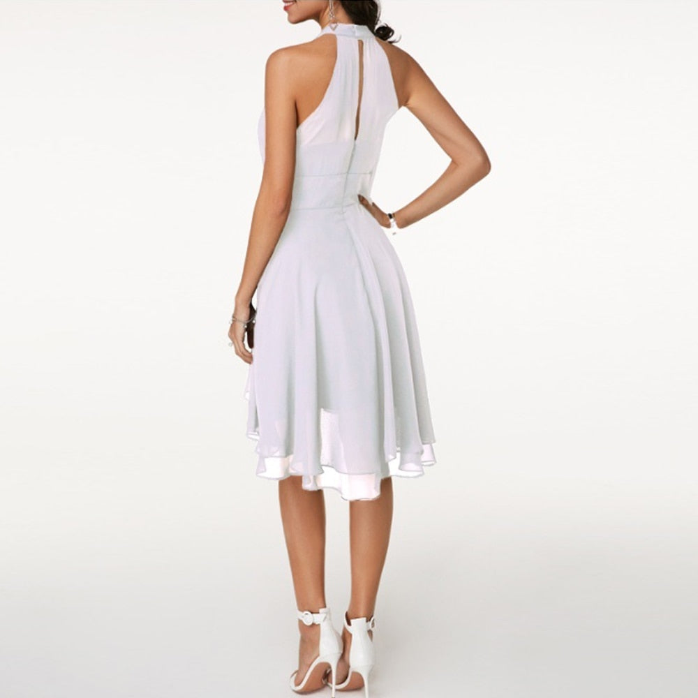 Partykleid | Neckholder | Ärmellos | Cocktailkleid | Elegantes Kleid