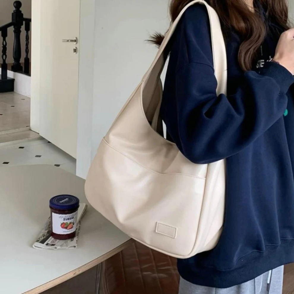 Leder-Hobo-Handtasche – veganes Leder – für jeden Tag – Hobo-Tasche – Umhängetasche