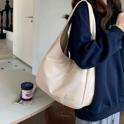 Leder-Hobo-Handtasche – veganes Leder – für jeden Tag – Hobo-Tasche – Umhängetasche