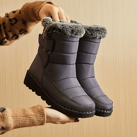 Schneestiefel – Wasserdichte Winterstiefel mit Fellfutter für Damen