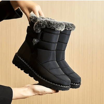 Schneestiefel – Wasserdichte Winterstiefel mit Fellfutter für Damen