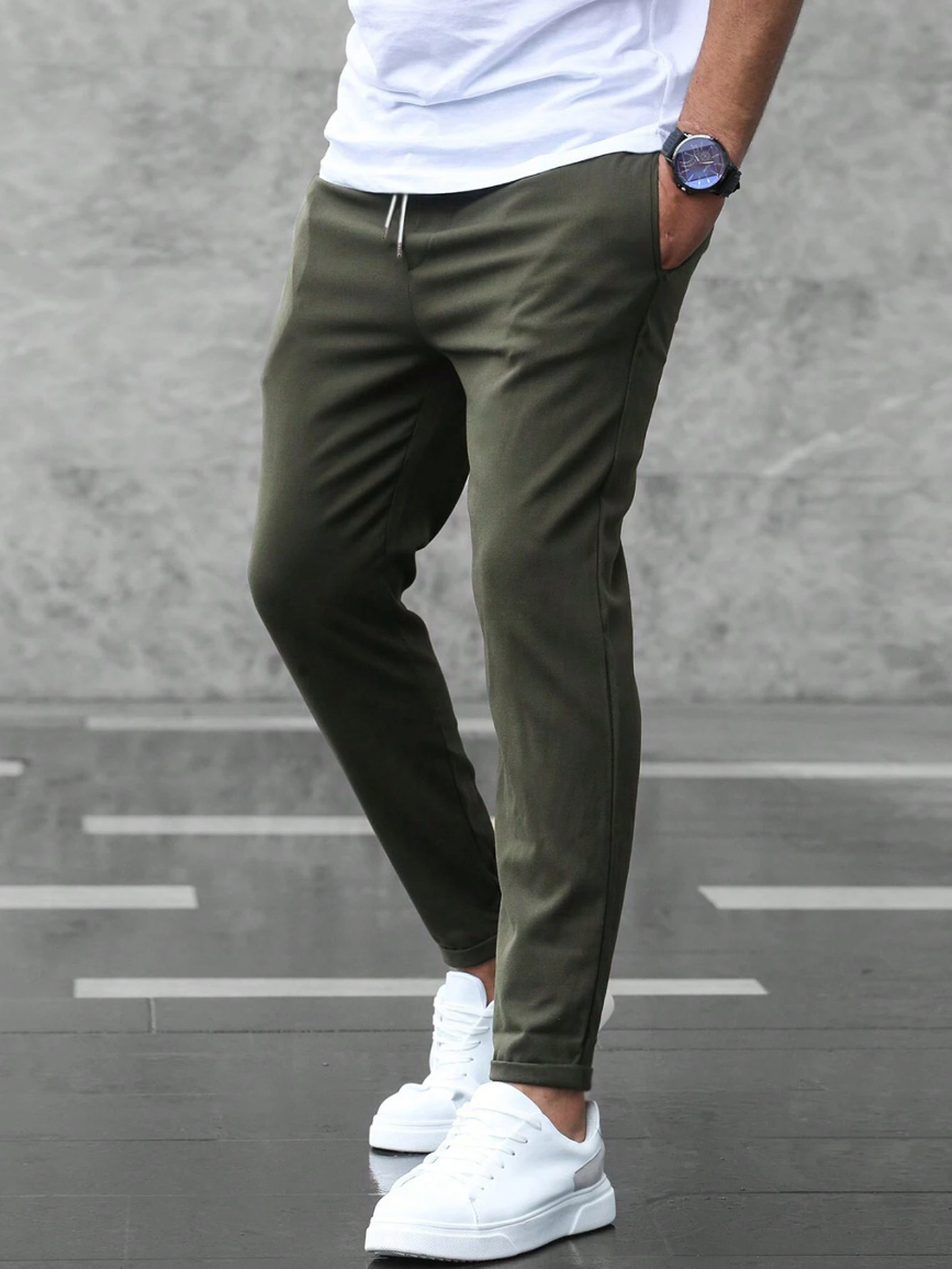 Chino Hose - Herren Casual Skinny Stretch Chino Hose