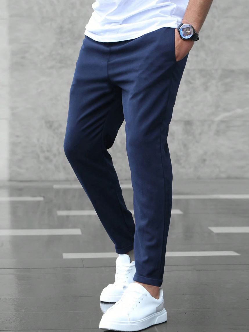 Chino Hose - Herren Casual Skinny Stretch Chino Hose