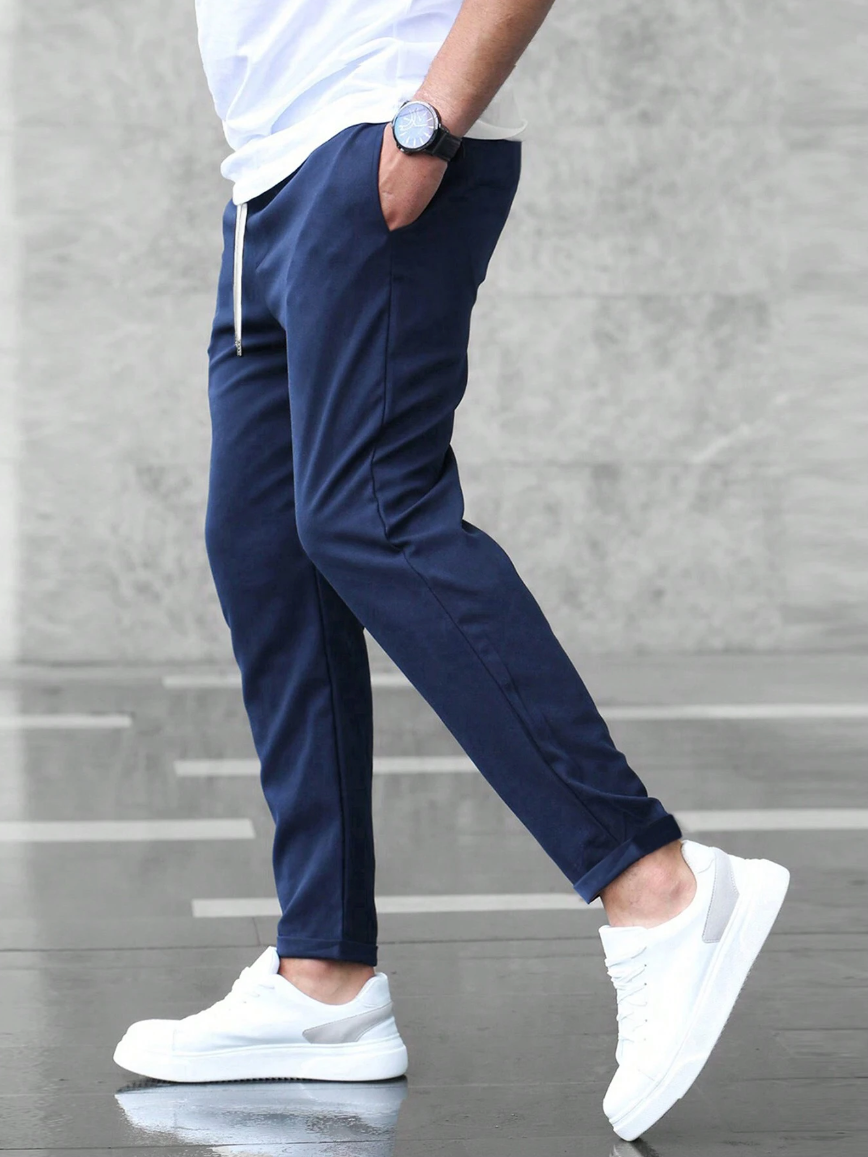Chino Hose - Herren Casual Skinny Stretch Chino Hose