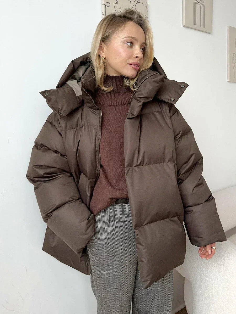 Daunenjacke | Oversized | Gesteppt | Daunenjacke | Wintermantel für Frauen