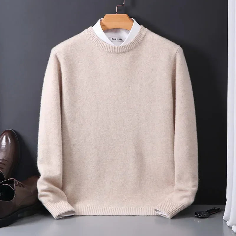 Strickpullover – Rundhalsausschnitt – Winter – Strickpullover – Herren-Strickmode