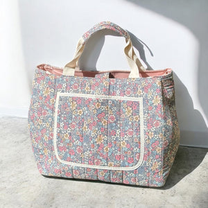 Shopper Tasche - Blumen Groß Magnetverschluss Polyester-Fashion Peak