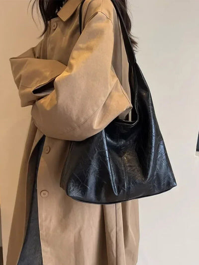 Hobo-Tasche | Groß | Kunstleder | Tasche für jeden Tag | Umhängetasche