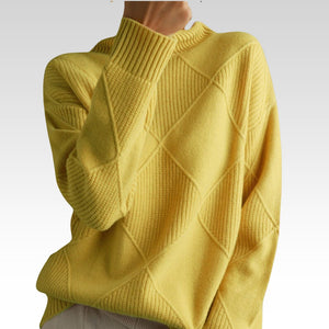 Strickpullover - Rollkragenpullover - Übergröße - Strickpullover - Damenstrickwaren-Fashion Peak