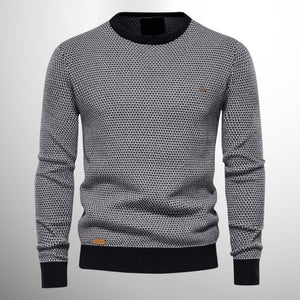 Strickpullover | Rundhalsausschnitt | Normale Passform | Pullover | Herrenpullover-Fashion Peak