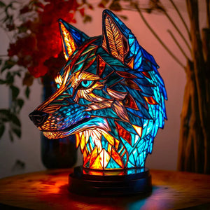 Tierlampe – farbenfrohe Design-Glastischlampe-Fashion Peak