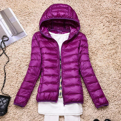 Daunenjacke | Kapuze | Leichtgewicht | Pufferjacke | Winterjacken Damen