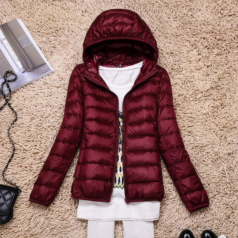 Daunenjacke | Kapuze | Leichtgewicht | Pufferjacke | Winterjacken Damen