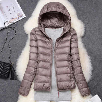 Daunenjacke | Kapuze | Leichtgewicht | Pufferjacke | Winterjacken Damen