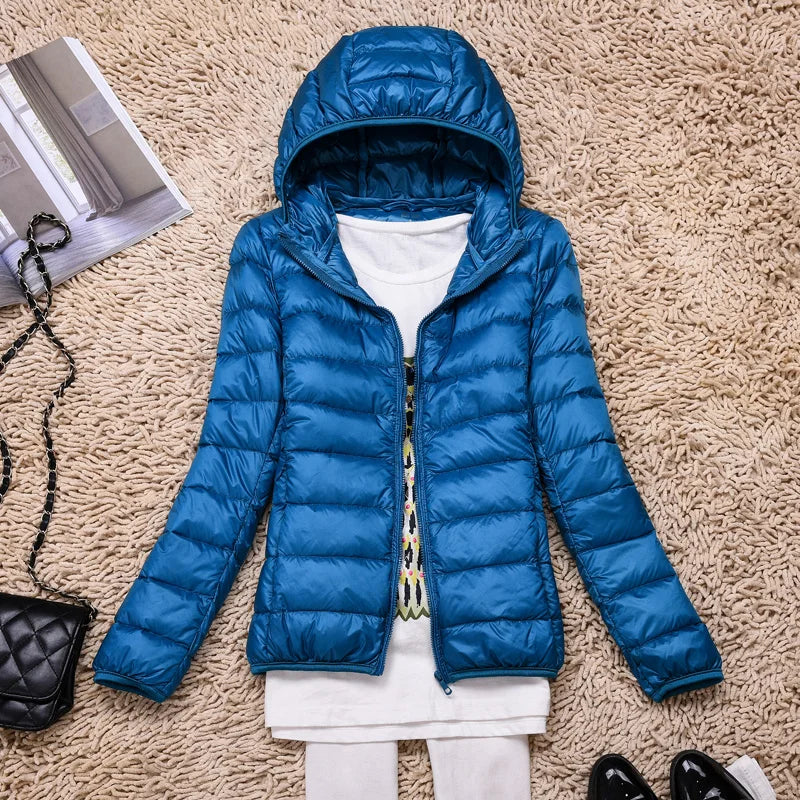 Daunenjacke | Kapuze | Leichtgewicht | Pufferjacke | Winterjacken Damen
