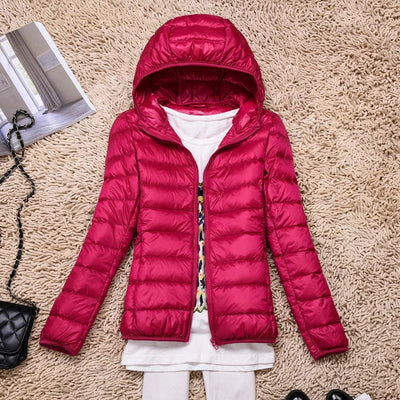 Daunenjacke | Kapuze | Leichtgewicht | Pufferjacke | Winterjacken Damen