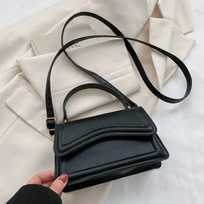 Umhängetasche – Damen-Schultertasche mit langem Riemen und Griff oben