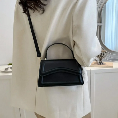 Umhängetasche – Damen-Schultertasche mit langem Riemen und Griff oben