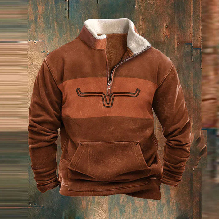 Fleece-Pullover | Half Zip | Warm | Fleece-Pullover | Herren Winterbekleidung