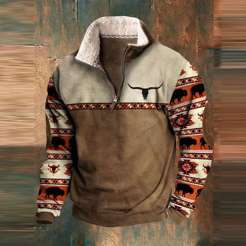 Fleece-Pullover | Half Zip | Warm | Fleece-Pullover | Herren Winterbekleidung