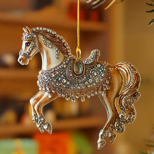 Weihnachtspferd Ornament - Hängende Weihnachtsbaum Pferdedekoration-Fashion Peak