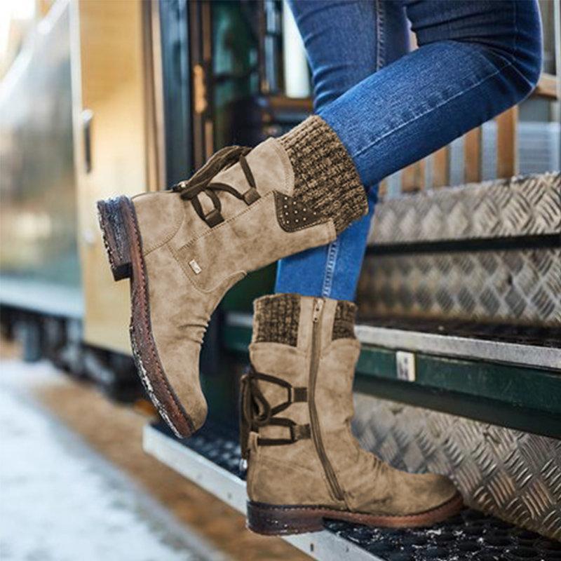Winterstiefel | Reißverschluss | Rutschfest | Schneestiefel | Damenstiefel