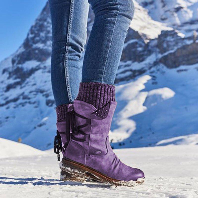 Winterstiefel | Reißverschluss | Rutschfest | Schneestiefel | Damenstiefel