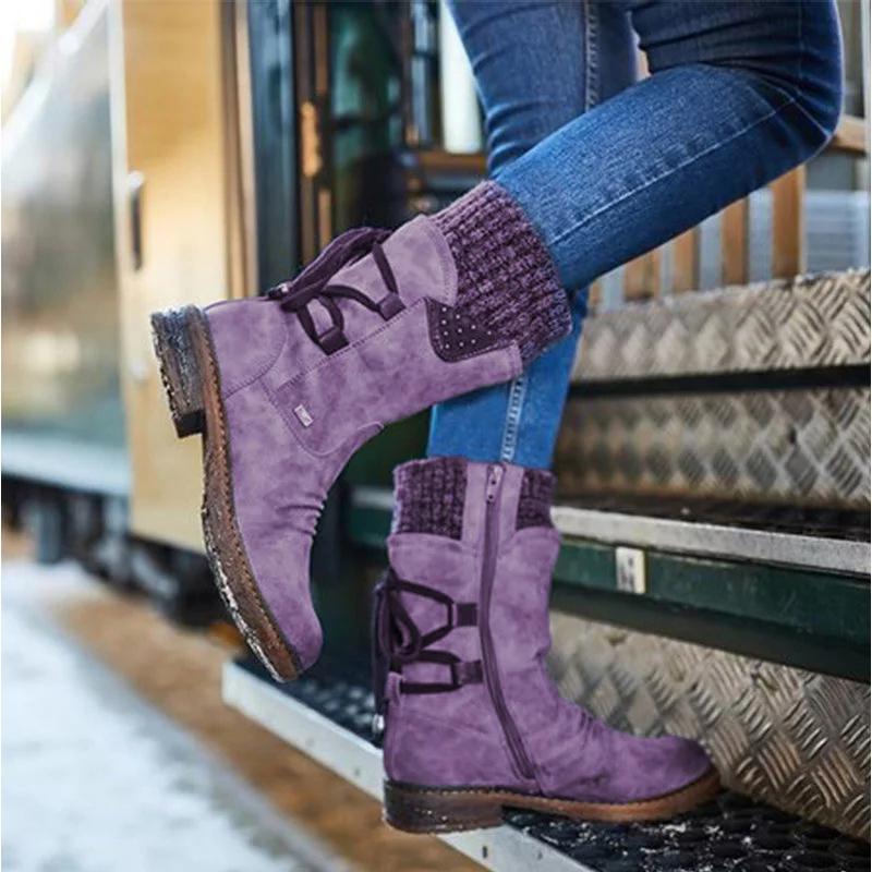 Winterstiefel | Reißverschluss | Rutschfest | Schneestiefel | Damenstiefel