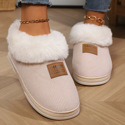 Binnenslippers – Warme, flauschige Hausschuhe für Damen für den Winter