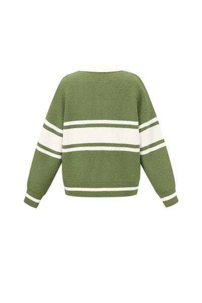 Polo Pullover - Los Angeles - mit Kragen - Strickpullover - Damenstrickwaren