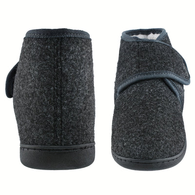Hausschuhe – mit Fleece gefüttert – Winter – Filzpantoffeln – Herren-Hausschuhe