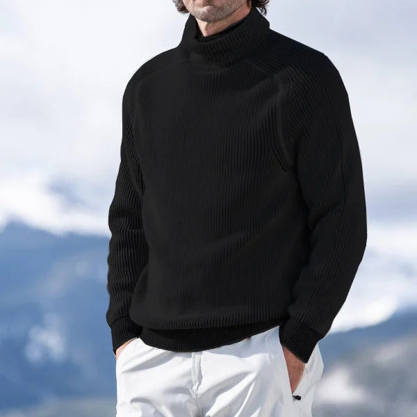 Rollkragenpullover | Rippstrick | Rollkragenpullover | Winterpullover | Herren-Strickpullover