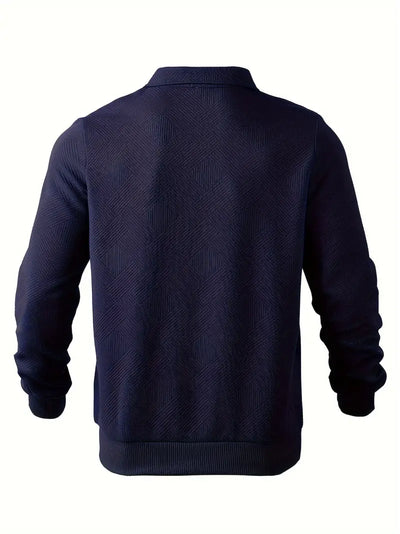 Sweatshirt mit Viertelreißverschluss | Mit Kragen | Normaler Reißverschluss | Herren-Pullover mit halbem Reißverschluss | Herrenbekleidung