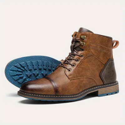 Lederstiefel – Braun – Schnürstiefel – Winterstiefel – Herrenstiefel