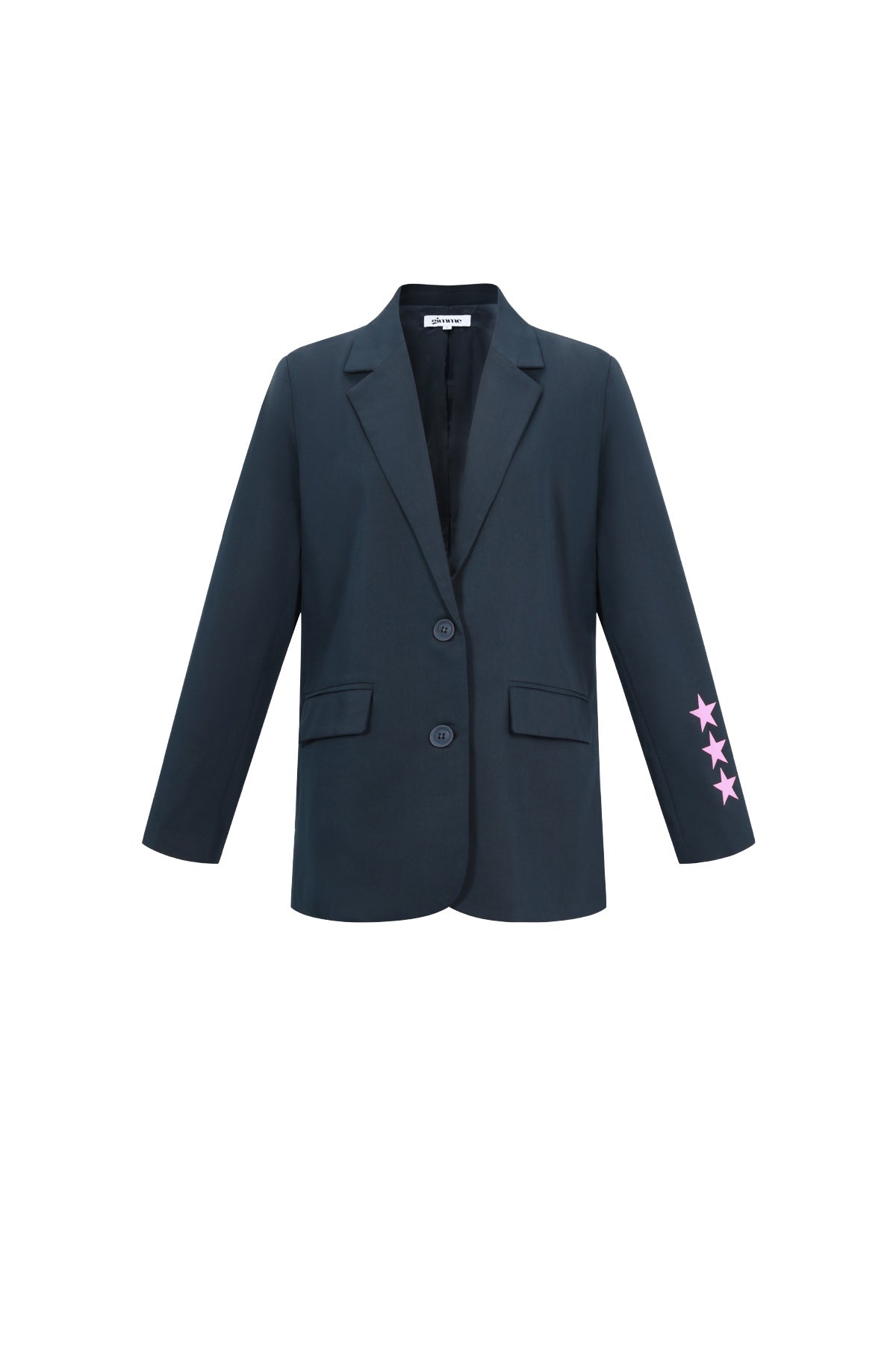 Oversized Blazer - Starry - Bedruckt - Loose Fit Blazer - Damen Blazer